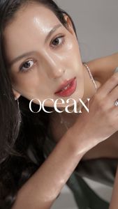 Mizuchol แหวนเงินแท้ชูบทองคำขาว Ocean Glisten Band Ring - พลอย Sky Blue Topaz
