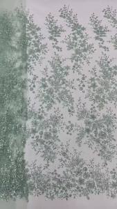 High Quality African Sequins Beaded Lace Fabric 2026 French Nigerian Embroidery for Wedding sewing supplies & fabrics Material