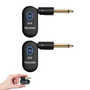 IRIN | Guitar Wireless System Transmitter Receiver Built-in 2.4G Rechargeable Wireless Guitar Transmitter for Electric Guitar Amplifier