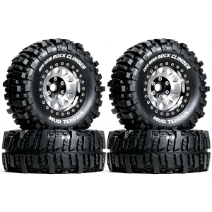 Bộ Bánh Xe Kim Loại RED SPIDER 4 Chiếc 95mm 1.9 RC Với Lốp Cao Su Dành Cho Xe Tải Leo Núi RC 1/10 TRX4 SCX10 Phụ Tùng Thay Thế