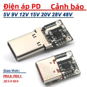 140W 5A USB Type-C PD3.1 Bộ Chuyển Đổi Kích Hoạt Điện Áp Decoy Nguồn Sạc Nhanh PD3.0 Sang DC Với Nhiều Tùy Chọn Đầu Ra