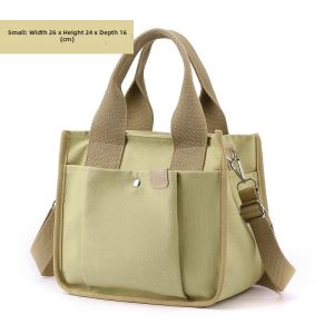 New Summer Womens Canvas Tote and Crossbody Meal Bag