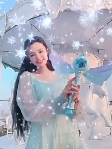 Đồ Chơi Gậy Phép Thuật Thổi Bong Bóng Công Chúa Tuyết Elsa / Công Chúa Snow Có Đèn Và Nhạc Thú Vị