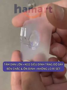 Móc Sừng Nhựa Treo Giỏ Đựng Quần Áo Nhà Tắm Dán Tường Hamart Treo Đồ Đa Năng Tấm Lớn Siêu Dính