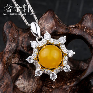 สร้อยคอเงินแท้ S925 พร้อมรูสำหรับติดเพชรเทียม ไข่มุก ลูกปัดกลม จี้แบบ DIY จี้รูปพระจันทร์ จี้รูปพระจันทร์เงินแท้ S925