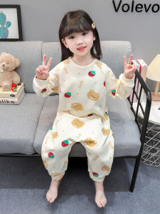 Princess Style Pure Cotton Onesie Sleepwear for Girls Baby Girl Home Clothes Anti-Kick Sleeping Bag Toddler Climbing Suit