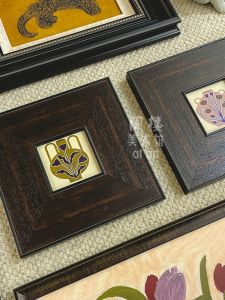 Four Seasons Peace Chinese Ancient Style Hanging Painting American Living Room Retro Decorative Painting Bedroom Study Niche Art Mural