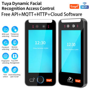 5000 User 5 Inch Touch Lcd 2MP Camera Biometric Face Recognition Wifi Access Control Employee Time Attendance Free Cloud API MQT