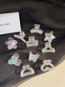 Fairy Shine Butterfly Hair Clip 🎀 幻彩迷你抓夹 Klip Rambut Jepit Rambut Berkilau Gaya Jepun Korea Wanita White Mini Hair Pin Women