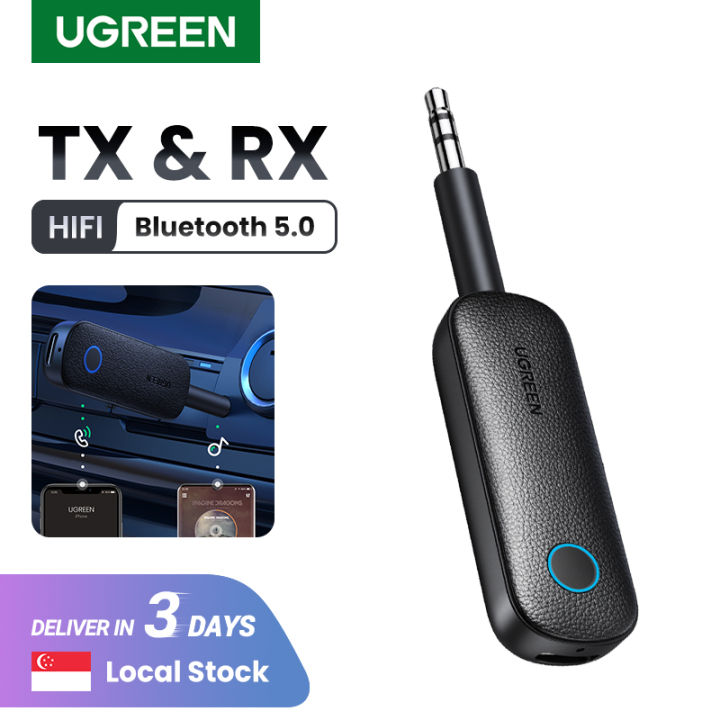 UGREEN Bluetooth 5.0 Transmitter and Receiver 2 in 1 Wireless 3.5mm Bluetooth  Adapter, Dual Devices Simultaneously, Aux Bluetooth Audio Flight  Entertainment Car Adapter Compatible with TV Car Home Stereo System  Headphones