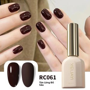 Sơn Móng Tay XEIJAYI Roman Bottle RC061 Màu Tím Đỏ Trắng Đậm Độ Bão Hòa Cao Lâu Trôi Bền Màu Dùng Cho Nail Art 10ml