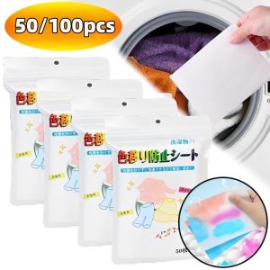 10/30/50/100pcs giặt tấm vòi rửa mạnh chống chéo màu tấm đồ lót giặt chất tẩy rửa giặt bong bóng giấy