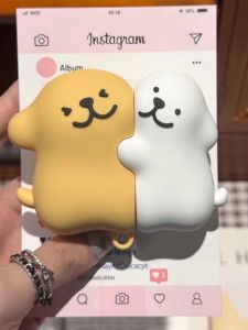 Cute Dog Stackable Silicone Protective Case for Oppo Enco Air4 pro Bluetooth Earphones Soft Shell Anti-Fall Cartoon Style