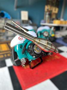 หัวเครื่องตัดหญ้าTiger411(ไทยแท้)พร้อมแต่งท่อสูตรคอบอมสแตนเลสทั้งใบ