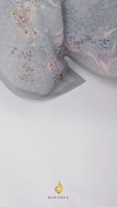 𝐃𝐀𝐅𝐀𝐍𝐘𝐀 - Alina Series Jilbab Motif Floral Kerudung Segi Empat Hijab Scarf Bahan Voal Laser Cut