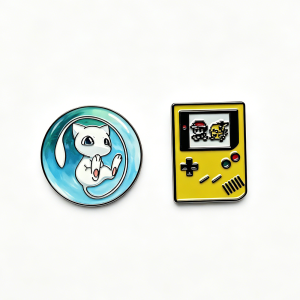 Bandai | 2pcs Kawaii Cartoon Video Game Controller Enamel Pins Set Fashion Accessories for Clothes Bags Hats Cool Game Themed Collection