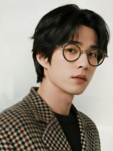 Designer Niche Custom Prescription Round Retro Eyeglass Frame Titanium Alloy