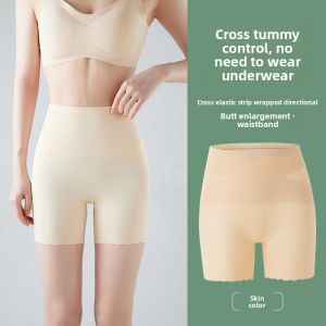 Miiow | Safety Waist Shapewear Underwear Thin Postpartum Womens Summer Shorts Cat Person Tummy Control Briefs Comfortable Slimming Pants