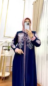 Gamis Rania set hijab bahan ceuty baby doll terbaru trendy kekinian baju lebaran terbaru
