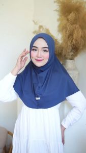 Hanania Hijab - Raya Bergo Jersey Non Pad Premium size M Hijab Instan Bergo Malay