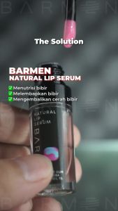 BARMEN Natural Lip Serum Lipcare Bibir Pria Vitamin Pelembab Perawatan Bibir Hitam KeringKusam dan Pecah-Pecah