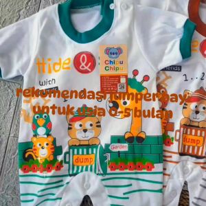 Baju Bayi Model Jumper Romper 0-5 Bulan Bodysuit Bahan Lembut Motif Lucu H&S