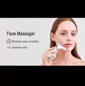🔥  โปรโมชั่นพิเศษ 🔥 เครื่องนวดหน้าและคอพร้อมไฟ LED การสั่นช่วยฟื้นฟูผิว พร้อมไฟสี 3โหมดและปรับความเร็ว 2 ระดับ  ES-1081