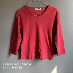 baju atasan wanita kaos t-shirt lengan panjang