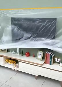 Dustproof Furniture Protection Disposable Plastic Film Household Bed Sofa Dust Cover Cloth for Renovation/Upgrading
