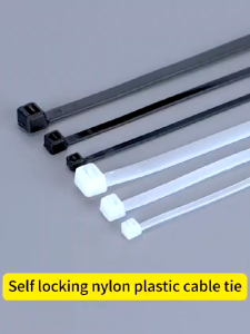 Kabel Serut Serbaguna - Nylon Cable Tie - Kabel Ties Hitam & Putih - Isi 100pcs