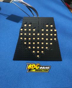 Stoplamp Running Yamaha Mio M3/Mio Z Motif LOVE Warna pink 8Mode Otomatis/Lampu Rem Running Mio M3 LOVE