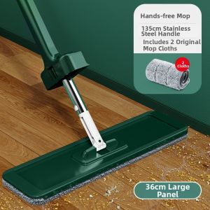 TEITEIRO | Hands-free Self-wringing Rotating Mop Large