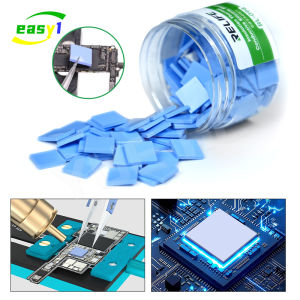 RELIFE RL-098 100PCS Thermal Insulating Silicone Sheet High Temperature Resistance Motherboard CPU IC GPU Repair Pre-cutting pad