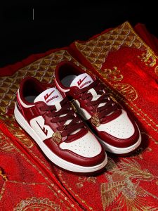 Red Wedding Shoes for Men New Style 2024 Spring Couple Loafers Chinese Style Groom Casual Shoes Breathable round Toe PVC Outsole