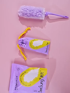 Magic Electrostatic Dust Duster Portable Silent Car Folding Feather Duster Folding ash