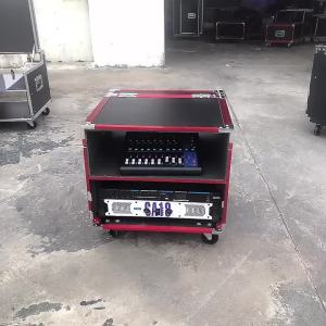 Professional 10U Amplifier Aircraft Case Sound System Tuning Console Cabinet KTV Home Use Rack Audio Open Top Cover