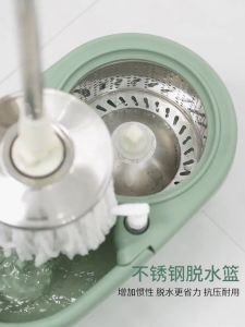 Spin Mop ไม้ถูพื้น ผ้า2ผืน ชุดถังปั่น ไม้ม๊อบ ไม้ม๊อบถูพื้น ชุดถังปั่นไม้ถูพื้นสเเตนเลส ชุดถังปั่นไม้ถูพื้น ไม้ถูพื้นสแตนเลส ถังปั่นไม้ม๊อบ ชุดถังป ทำความสะอาด Clean