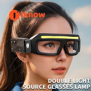 I know Multi-Functional Glasses Light with TYPE-C Charging Compact & Portable Sensing Headlamp