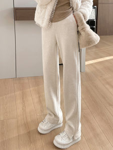 Trendy Elegant High-waist Slimming Trousers Flannel