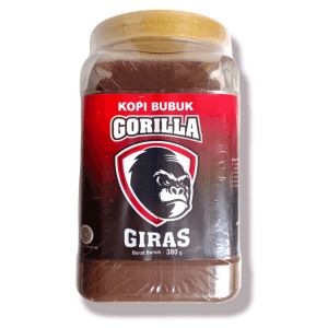 Kopi Cap GORILLA Giras (BONUS Toples) bubuk Java Robusta Kopi hitam bisa untuk 50x seduh
