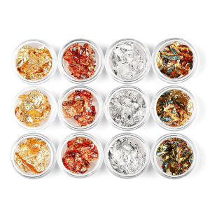 Colorful Nail Art Foil Paper Set Silver Gold Candy Wrapping No Tear Fragrant Beauty Tools for Easy Dry Quick Comfortable Glossy Results