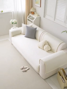 Ice Feeling Ice Silk Bean Cotton Sofa Cushion Soft Comfortable Anti-slip Summer Cooling Pad Durable Sofa Cotton Sofa Cushion