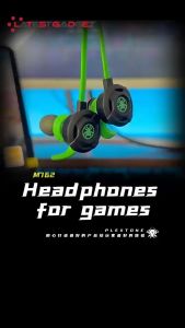 Plextone MX762 Type-C Simultaneous Charging Gaming Earphone With Boom Mic - Black
