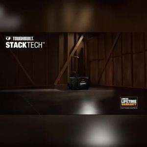 Toughbuilt | Stackable Tool Box Set With Handle Trolley 4 Pieces