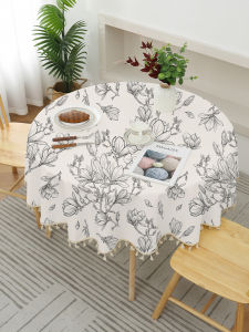 Túi Vải Tròn Chống Thấm Nước Chống Dầu Không Cần Giặt Chống Bỏng Sang Trọng Mới 2025 Túi Vải Tròn Nhẹ Nhàng Dùng Cho Bàn Ăn Bàn Trà