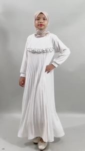 GAMIS ANAK PLISKET MUSLIMAH MIX ONDE CANTIK DRESS RAYA PEREMPUAN 2-14tahun GL FASHION