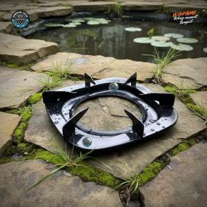 (Cat Powder Coating) Tatakan/Dudukan Kompor Gas Tungku Kompor RINNAI Dudukan Tungku RINNAI Kaki 6 Dan Kaki 4