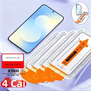 TAOYUNXI | 1-4 Miếng Dán Bảo Vệ Màn Hình Kính Cường Lực HD Cho Samsung A16/A57/A55/A56/A17/A36/A37/S26/S25/Ultra/S24/FE/Plus/A27/A07/A26 - Dễ Dàng Lắp Đặt Lớp Phủ Chống Trầy Xước Chống Trầy Xước