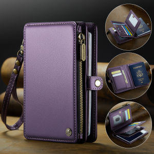 New Universal Multi-Functional Passport Wallet Photo ID Card Holder Magnetic Mini Card Case Handbag RFID Zipper Bag