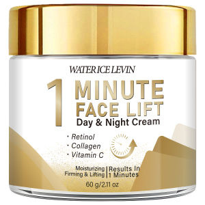 1-Minute Face Lift Cream. Retinol Collagen Vitamin C. Day Night Moisturizing Firming Lifting. Velvety Fast Absorption. 60g